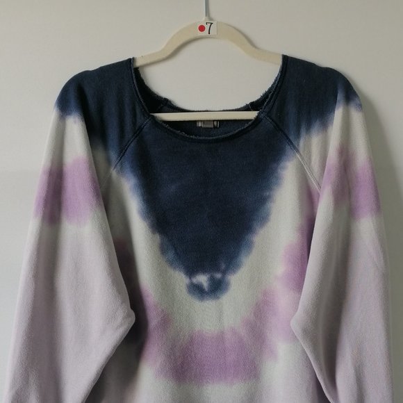 Aerie Womens Multicolor Long Sleeve Crew Neck Tie Dye Sweatshirts Top Size SX - Picture 2 of 7